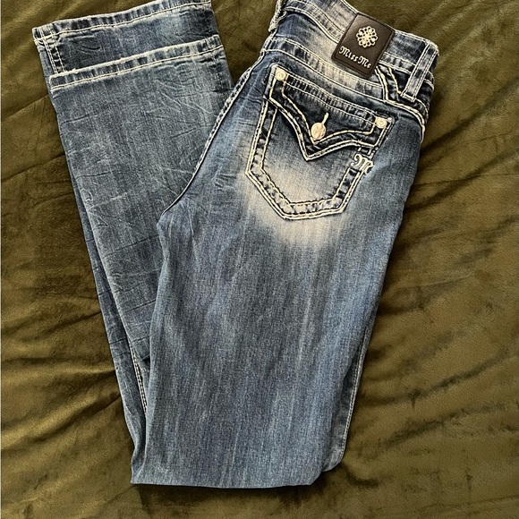 Miss Me size 28 stretchy bootcut jeans - Picture 3 of 3